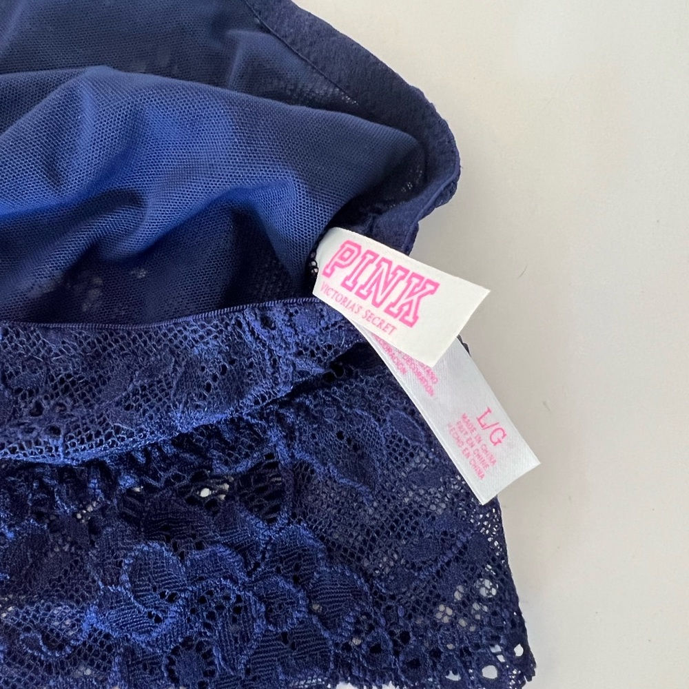Two PINK Lace Bralettes, both size large - Picture 4 of 4